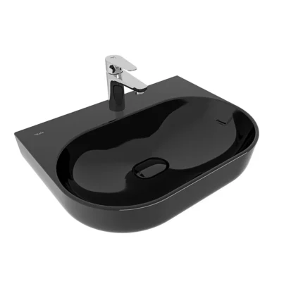 Kale Zero 2.0 60x45 Oval Lavabo Siyah - 310200200472 - Tezgah Üstü Lavabo