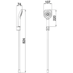 Kale Zero El Duşu Takımı-3F Kare (Mat Siyah) - 410200504978 - El Duşu Takımı - 1