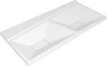 Serel 4Life Çıft Hazneli Lavabo Batarya Delikli 48x100 - FL322xS110H - Çift Hazneli Lavabo