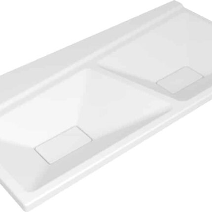 Serel 4Life Çıft Hazneli Lavabo Batarya Delikli 48x100 - FL322xS110H - Çift Hazneli Lavabo