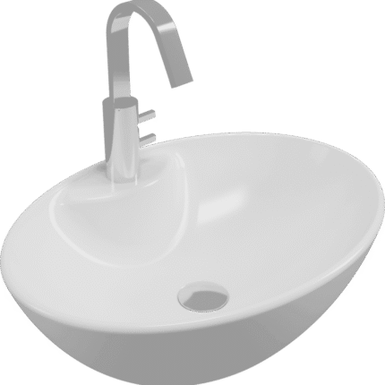 Serel Çanak Lavabo Batarya Delikli 41x55 - CH34TxS110H - Çanak Lavabo