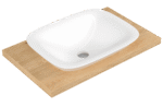 Serel Hera Tezgah Üstü Batarya Deliksiz Lavabo 46x60 - HR33DxS110H - Tezgah Üstü Lavabo