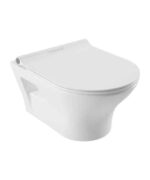 Serel Nita Yuvarlak Asma Klozet 52x35.5 + Irmak Yavaş Kapanan Kapak - NT23ODS110H - İNDİRİMLİ FIRSAT ÜRÜNLERİ, Asma Klozet