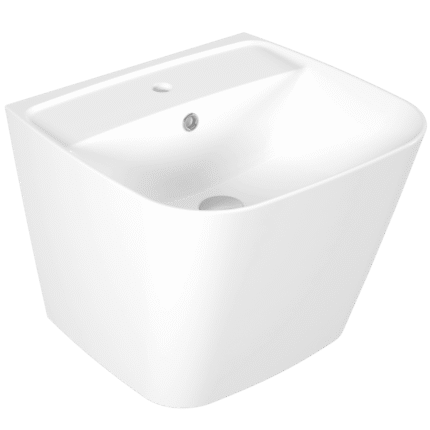 Serel Rita Monoblok Asma Lavabo - Kısa 48x50 - RT29TxS110H - Monoblok Bütün Lavabo