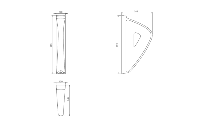 Turkuaz City Pisuvar Ara Bölme - US0020001003Y02102 - Pisuvar Ara Bölmesi - 2