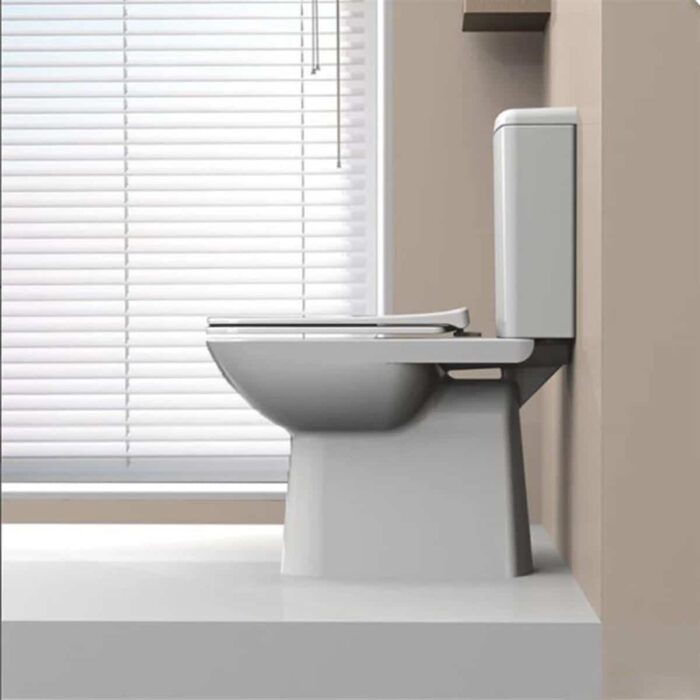 Turkuaz Duru Klozet + Bella Rezervuar (Duru Yavaş Kapanan PP Klozet Kapağı, Damla Çift Kademeli İç Takım Dahil)