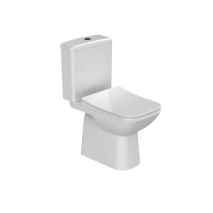 Turkuaz Duru Klozet + Bella Rezervuar (Duru Yavaş Kapanan PP Klozet Kapağı, Damla Çift Kademeli İç Takım Dahil)