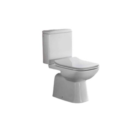 Turkuaz Duru Klozet + Bella Rezervuar (Duru Yavaş Kapanan PP Klozet Kapağı, Damla Çift Kademeli İç Takım Dahil)