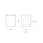 Turkuaz İbiza - Hera Yavaş Kapanır Klozet Kapağı - SC00101S50002931 - Klozet Kapağı - 1