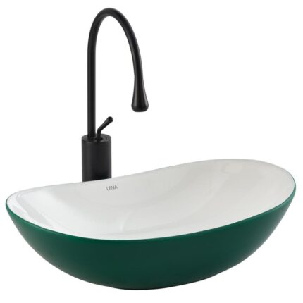 Lena EY-8000MY Tezgah Üstü Lavabo Yeşil