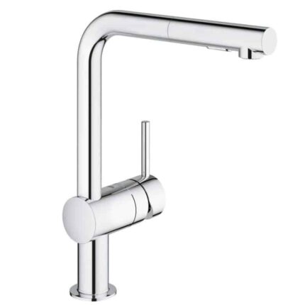 Grohe Minta Spiralli Eviye Bataryası, 2 Fonksiyonlu - 30274000 - Spiralli Mutfak Eviye Bataryası