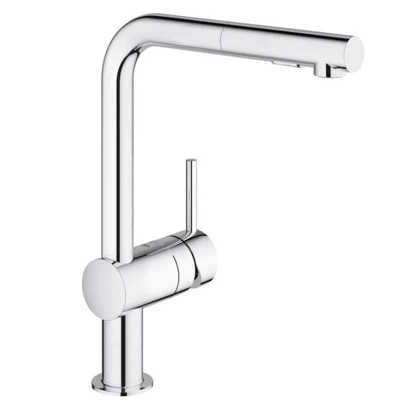 Grohe Minta Spiralli Eviye Bataryası, 2 Fonksiyonlu - 30274000 - Spiralli Mutfak Eviye Bataryası