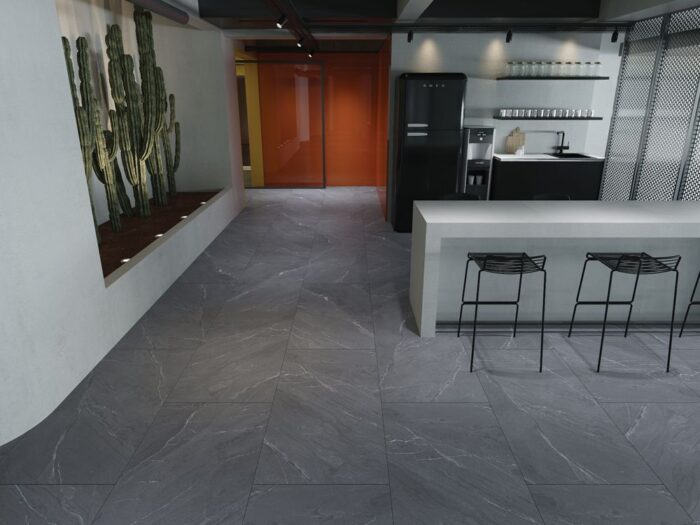 QUA Granit Seramik 60x120x0,7 Sg Lagom Antracit Lappato 1. Sınıf