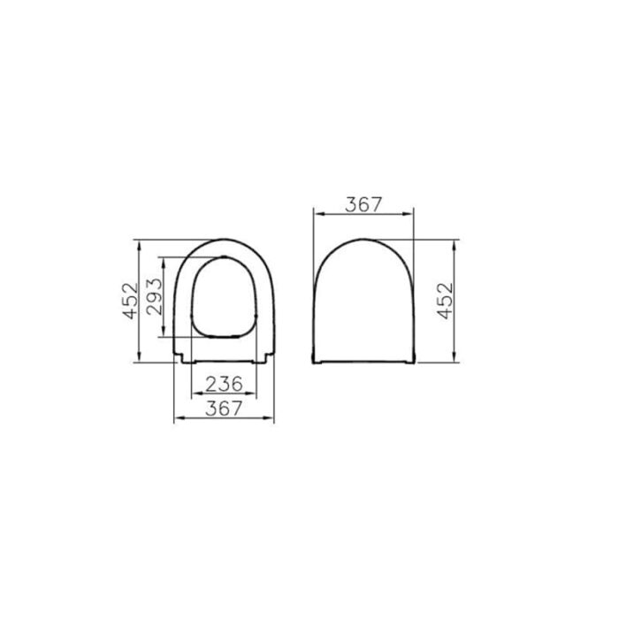 Vitra Sento Yavaş Kapanır Klozet Kapağı, Beyaz - 120-003-009 - Klozet Kapağı - 1
