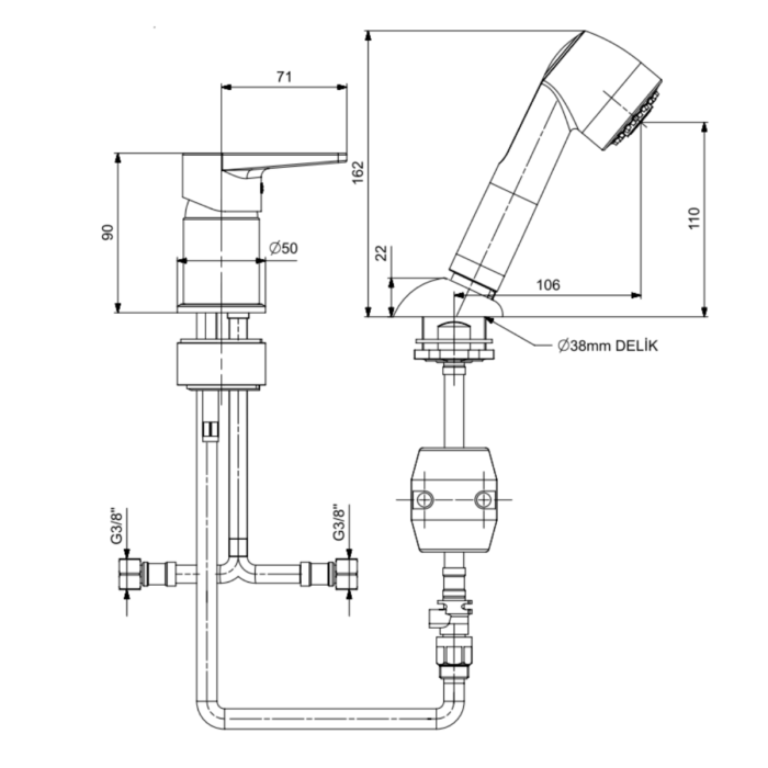 ECA Dalia Berber Bataryası - 102110107 - Görsel 2
