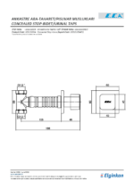 ECA Ankastre Ara Kesme V.180 Dönüşlü Seramik Sal. - 102151024 - 102151024 - Ara Musluk - 1