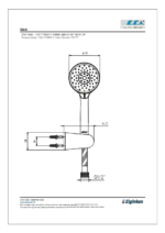 ECA Dalia Mafsallı Üst Takım 3F Mat Siyah - 102117399C1 - 102117399C1 - Duş Başlığı El Duşu, Yağmur Duş Sistemleri - 1