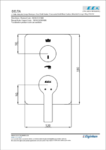 ECA Delta Ankastre Banyo Bataryası Sıva Üstü 2 Yollu - 102167237-Kde - 102167237-KDE - Ankastre Banyo Bataryası - 1