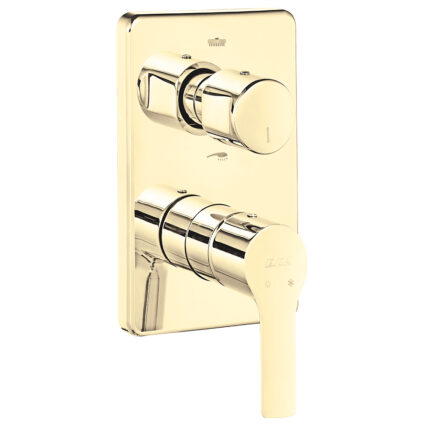 ECA Luna Ankastre Banyo Bataryası Sıva Üstü 2 Yollu Altın - 102867236-Kde