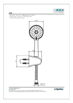 ECA Niobe Mafsallı Üst Takım 3F - 102117377 - 102117377 - Duş Başlığı El Duşu, Yağmur Duş Sistemleri - 1
