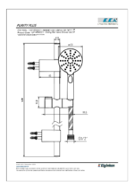 ECA Purity Plus Hareketli Üst Takım 3F Mat S - 102146093C1 - 102146093C1 - Duş Başlığı El Duşu, Yağmur Duş Sistemleri - 1