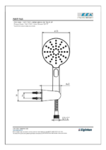 ECA Purity Plus Mafsallı Üst Takım 3F - 102117401 - 102117401 - Duş Başlığı El Duşu, Yağmur Duş Sistemleri - 1