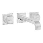 ECA Royal Ankastre Lavabo Bataryası 3 Delikli Duvardan L Çıkış Uçlu - 102106667 - 102106667 - Ankastre Lavabo Bataryası