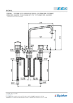 ECA Royal Ankastre Lavabo Bataryası 3 Delikli Tezgah Üstu - 102105666