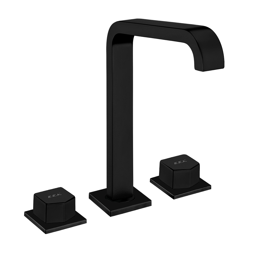 ECA Royal Ankastre Lavabo Bataryası 3 Delikli Tezgah Üstu Mat Siyah - 102105666C1 ECA Royal Ankastre Lavabo Bataryası 3 Delikli Tezgah Üstu Mat Siyah - 102105666C1