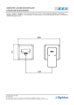 ECA Royal Ankastre Lavabo Bataryası Sıva Üstü Çift Rozet - 102167621-Kk