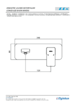 ECA Royal Ankastre Lavabo Bataryası Sıva Üstü Tek Rozet Mat Siyah - 102167621C1-K
