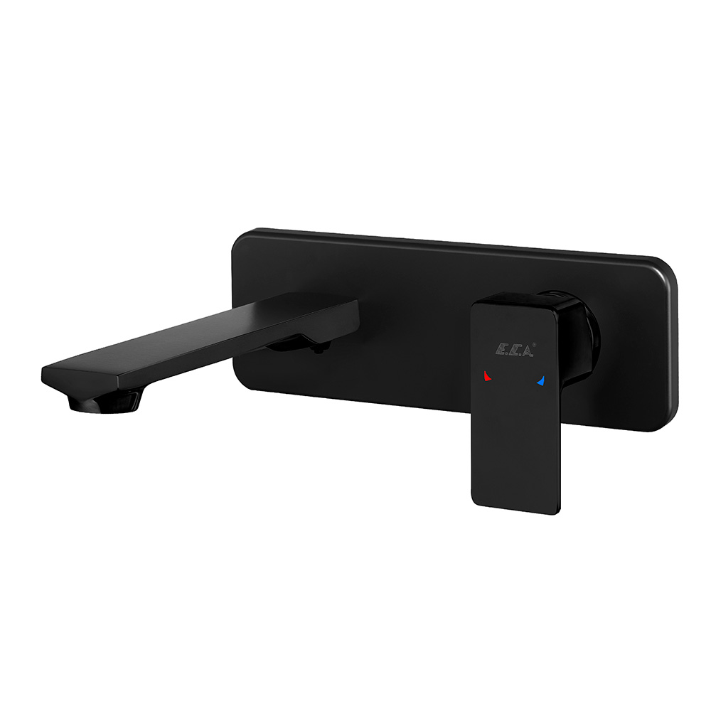 ECA Royal Ankastre Lavabo Bataryası Sıva Üstü Tek Rozet Mat Siyah - 102167621C1-K ECA Royal Ankastre Lavabo Bataryası Sıva Üstü Tek Rozet Mat Siyah - 102167621C1-K