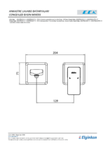 ECA Royal Ankastre Lavabo Bataryası Sıva Üstü Çift Rozet Mat Siyah - 102167621C1-Kk - 102167621C1-KK - Ankastre Lavabo Bataryası - 1