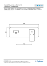 ECA Royal Ankastre Lavabo Bataryası Sıva Üstü Tek Rozet - 102167621-K - 102167621-K - Ankastre Lavabo Bataryası - 1
