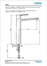 ECA Royal Yüksek Tip Lavabo Bataryası Mat Siyah - 102188670C1 - 102188670C1 - Lavabo Bataryası - 1