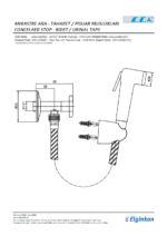 ECA Spiralli Taharet Musluğu Mat Siyah - 102111084C1 - 102111084C1 - Taharetmatik - 1
