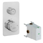 ECA Termostatik Ankastre Duş Bataryası Sıva Üstü -Altı 1 Yol - 102101401 - 102101401 - Ankastre Duş Bataryası