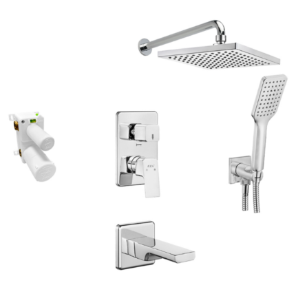 ECA Tiera Ankastre Duş Sistemi 3 Yollu Set - 102199770 - 102199770 - Ankastre Duş Setleri, İNDİRİMLİ FIRSAT ÜRÜNLERİ