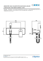 ECA Tiera Ankastre Taharet Bataryası El Duşlu Sıva Üstü - 102167005-Ke - 102167005-KE - Taharetmatik - 1