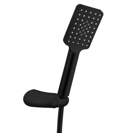 ECA Tiera Plus Mafsallı Üst Takım 3F Mat Siyah - 102117400C1 - 102117400C1 - Duş Başlığı El Duşu, Yağmur Duş Sistemleri