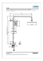 ECA Tiera Teleskobik Kolonlu Duş Sistemi 200X200 - 102158042 - 102158042 - Duş Paneli ve Kolonu, Yağmur Duş Sistemleri - 1