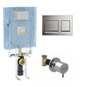 Geberit Alpha Gömme Rezervuar 3'lü Seti - Parlak Krom - Geberit-Set-005 - İNDİRİMLİ FIRSAT ÜRÜNLERİ, VİTRİFİYE, Gömme Rezervuarlar