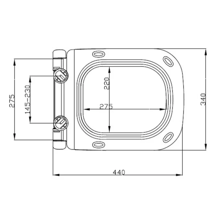 Isvea Duroplast Klozet Kapağı Z80 Yavaş Kapanan Tak-Çıkar Slim Beyaz - 40z80200I-S - Klozet Kapağı - 2
