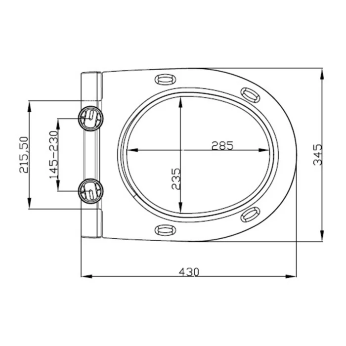 Isvea R80 Dp Klozet Kapağı Parlak Yavaş Kapanan Tak-Çıkar Slim Beyaz - 40R80200I - Klozet Kapağı - 1