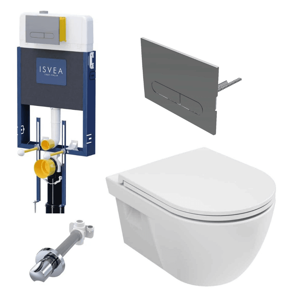 Isvea Soluzione Asma Klozet ve Gömme Rezervuar Seti Isvea Soluzione Asma Klozet ve Gömme Rezervuar Seti