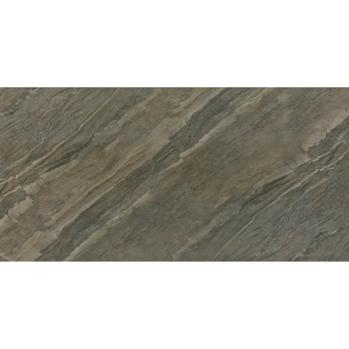 Kütahya Seramik 60x120 cm Faselis Kahve Rektifiye Parlak Nano