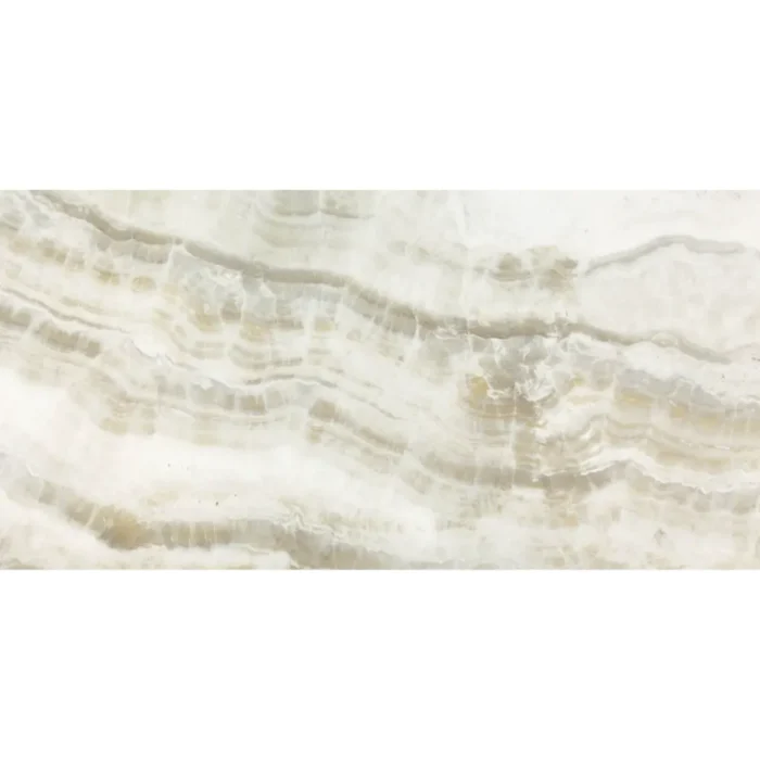 Kütahya Seramik 60x120 cm Onıks Beyaz Rektifiye Parlak Nano