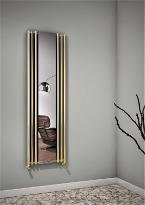 Radiva Bahama Dekoratif Radyatör 540x1760 Altın Renkli