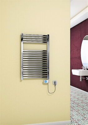 Radiva Barbados Elektrikli Havlupan 300 Watt 500x800 Krom (Musa Termostat) - 1BAR05000800K1PE3030 - Elektrikli Havlupan
