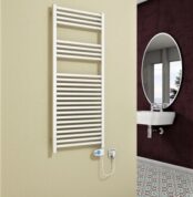 Radiva Barbados Elektrikli Havlupan 600 Watt 500x1200 Beyaz (Musa Termostat)